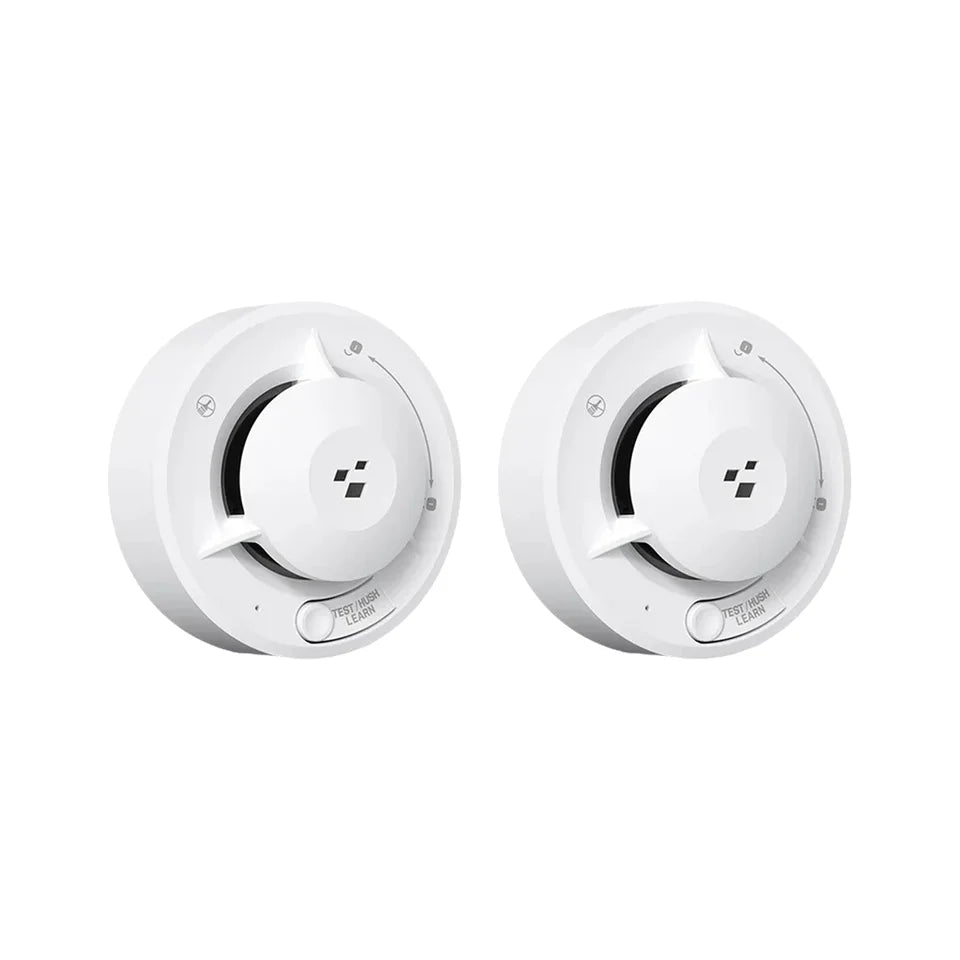 Tuya Wifi Smart Smoke Detector Photoelectric Sensor Fire Alarm 85dB with AA Batteries Compatible with Tuya App for Home Security