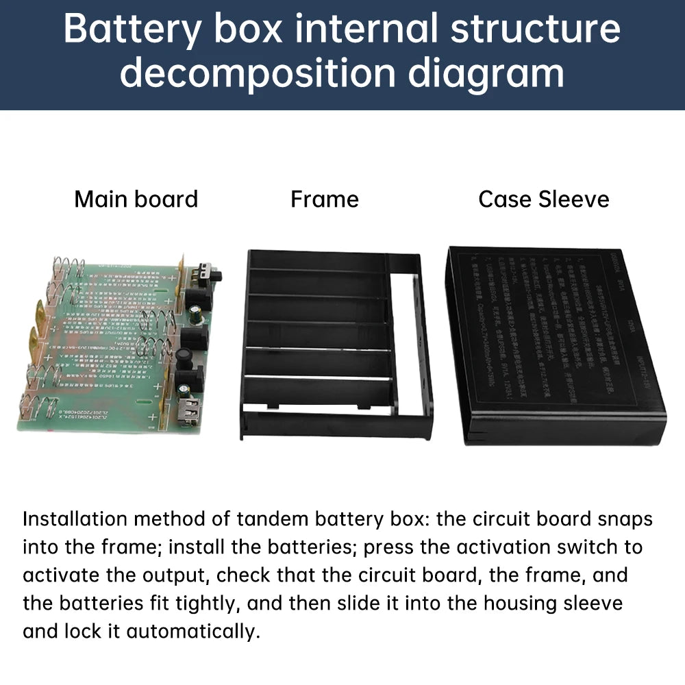5V9V12V Output Power Bank Box for Cellphone Power Storage Case Tablet Modem 6x/3x 18650 Battery UPS Uninterrupted Power Supply