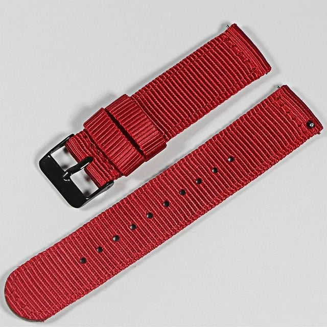 Nylon strap 18mm 20mm strap 22mm strap quick release design suitable for smart watches