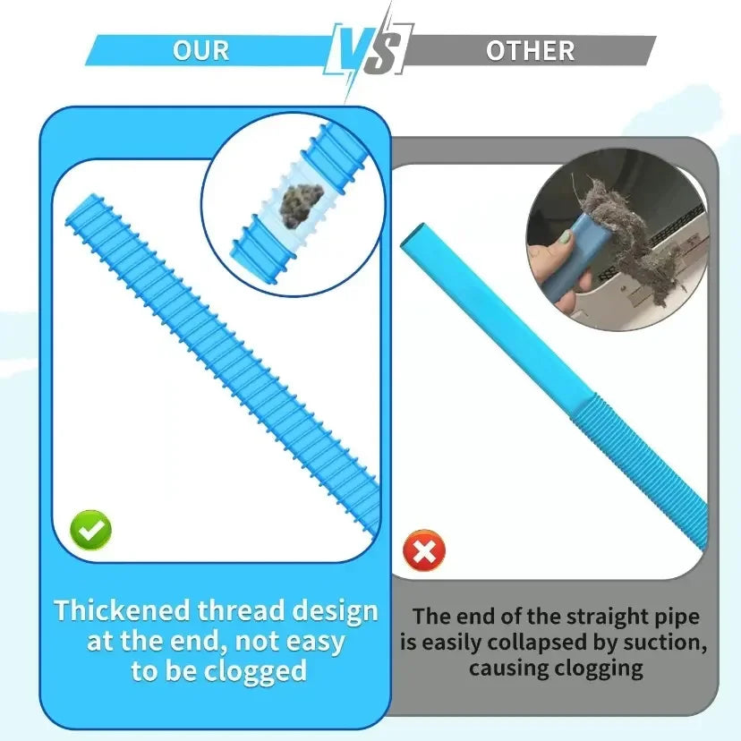 Vacuum cleaner vent cleaning kit, dryer ventilation vacuum hose, cotton lint remover