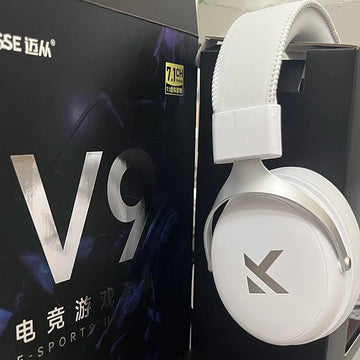 Newly Upgraded MCHOSE V9 Pro Over-Ear Gaming Headset with Four-Mode Connectivity Long Battery Life for Gaming and Entertainment