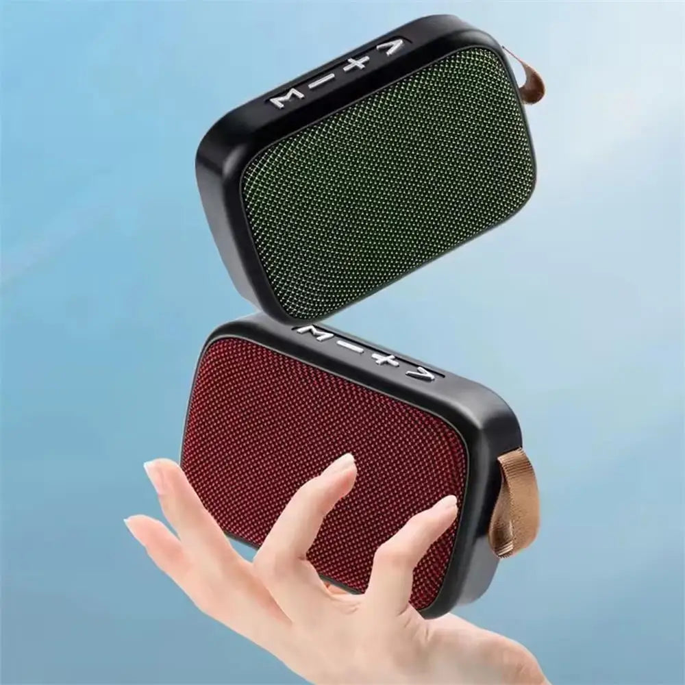 Wireless Mini Bluetooth Speaker with Fabric Design, TF Card Support, 3D Stereo Sound, Designed for Outdoor Use