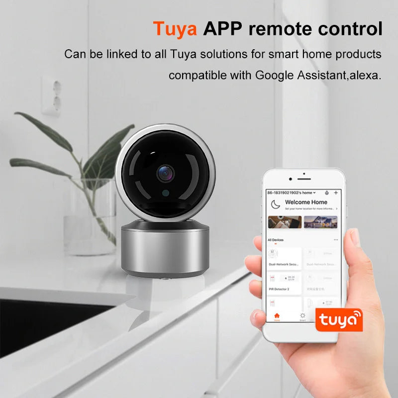 Smart Life 5MP IP WiFi Camera Surveillance Security Baby Monitor Automatic Human Tracking Cam Two Way Audio Indoor Video Camera