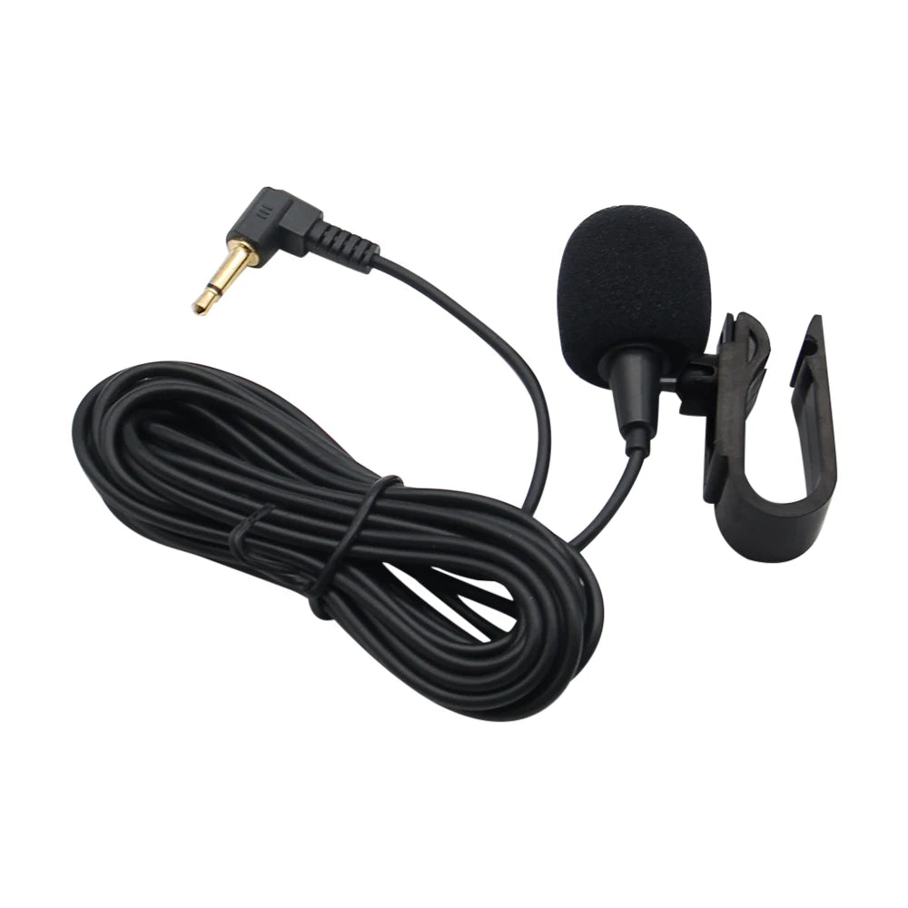 New Mini Car Audio Microphone 3.5mm Clip Jack Plug Mic Stereo Professionals Wired External Microphone For Auto DVD Radio 3m
