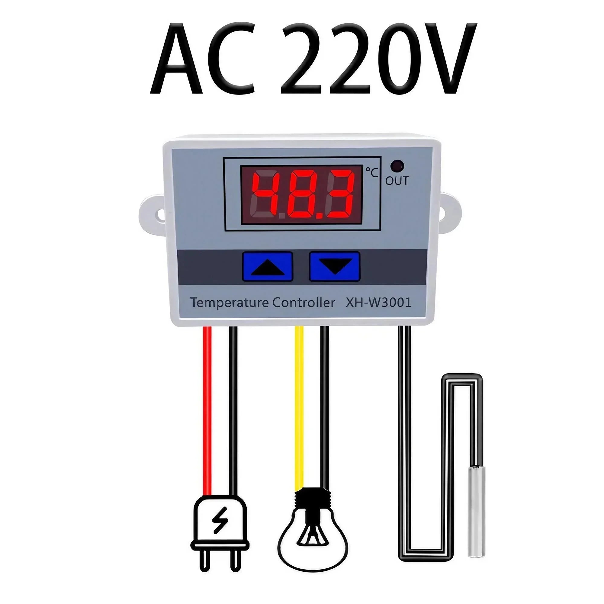 STONEGO W3001 Digital Thermostat - Microcomputer Temperature Control Switch, Thermoregulator for Precise Temperature Management