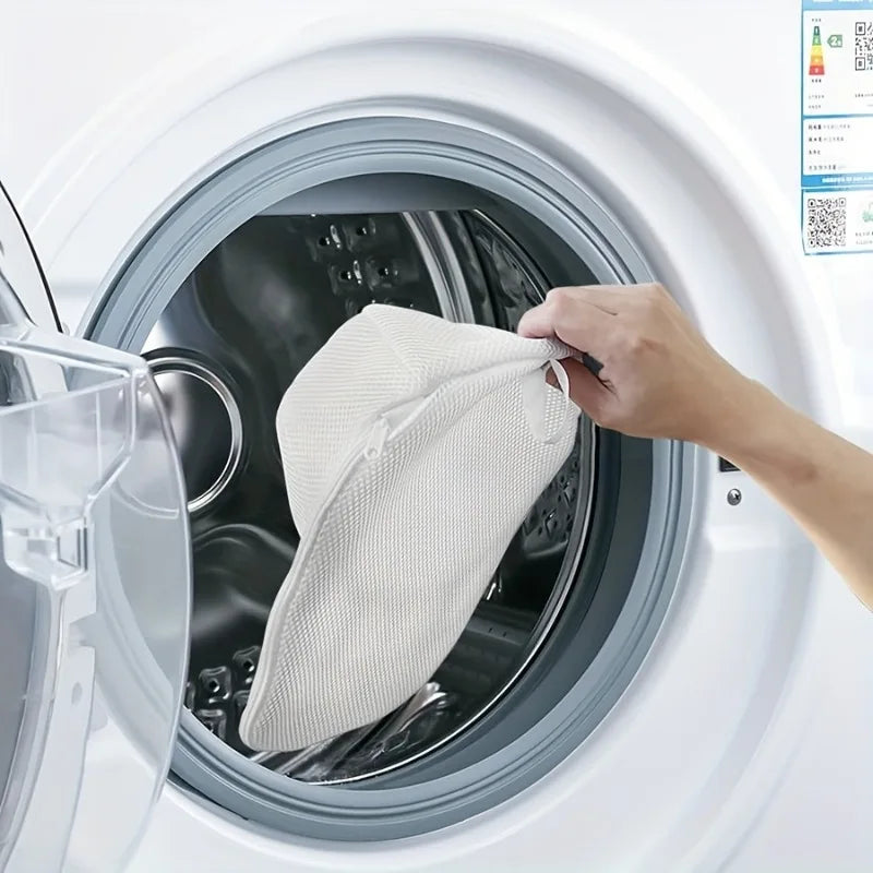 Washing machine cap cleaning cage, cap washer with mesh bag, baseball cap cleaning cap, suitable for cleaning all kinds of caps