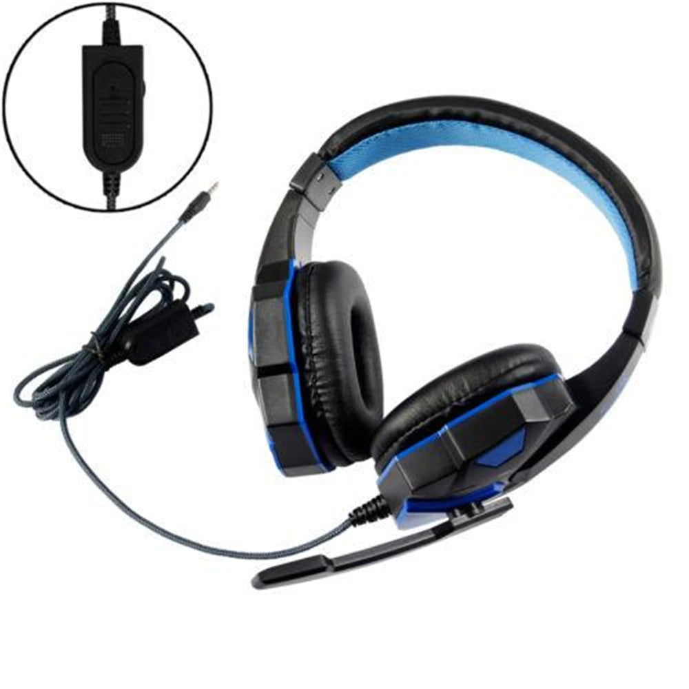 Wired Headphones Gaming Headset for PS4 PS5 Xbox Smartphone PC Laptop 120° Adjustable Noise Cancelling Microphone Gamer Headsets