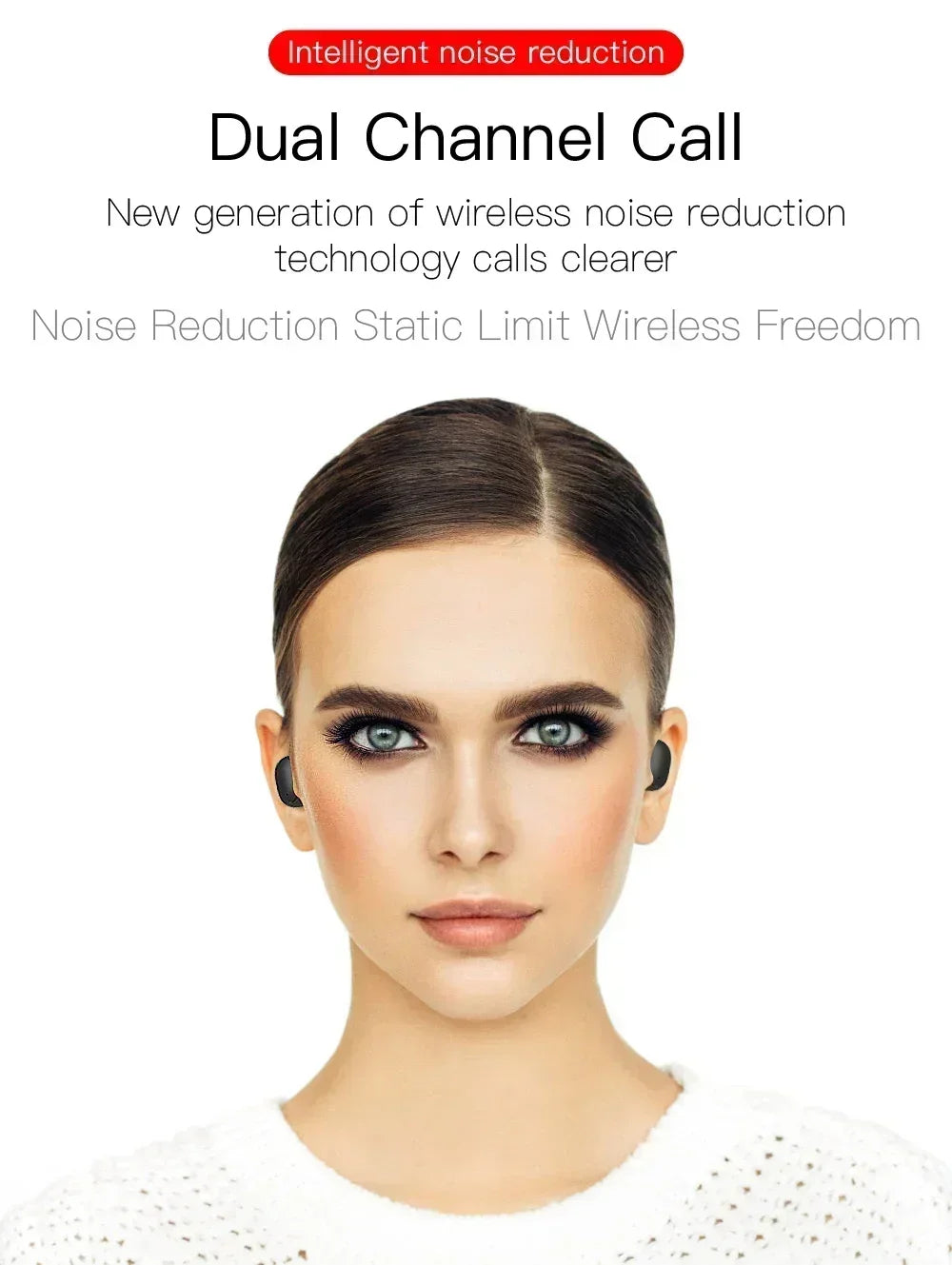 Wireless Bluetooth Earphones TWS Fone Bluetooth Headset Wireless Earbuds Noise Cancelling Earphones With Mic LED Display