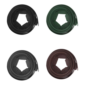 Landscape Edging Kit Lawn Edging Include 15 Spikes PE Garden Edging Border for Landscaping Flower Gardens Lawn