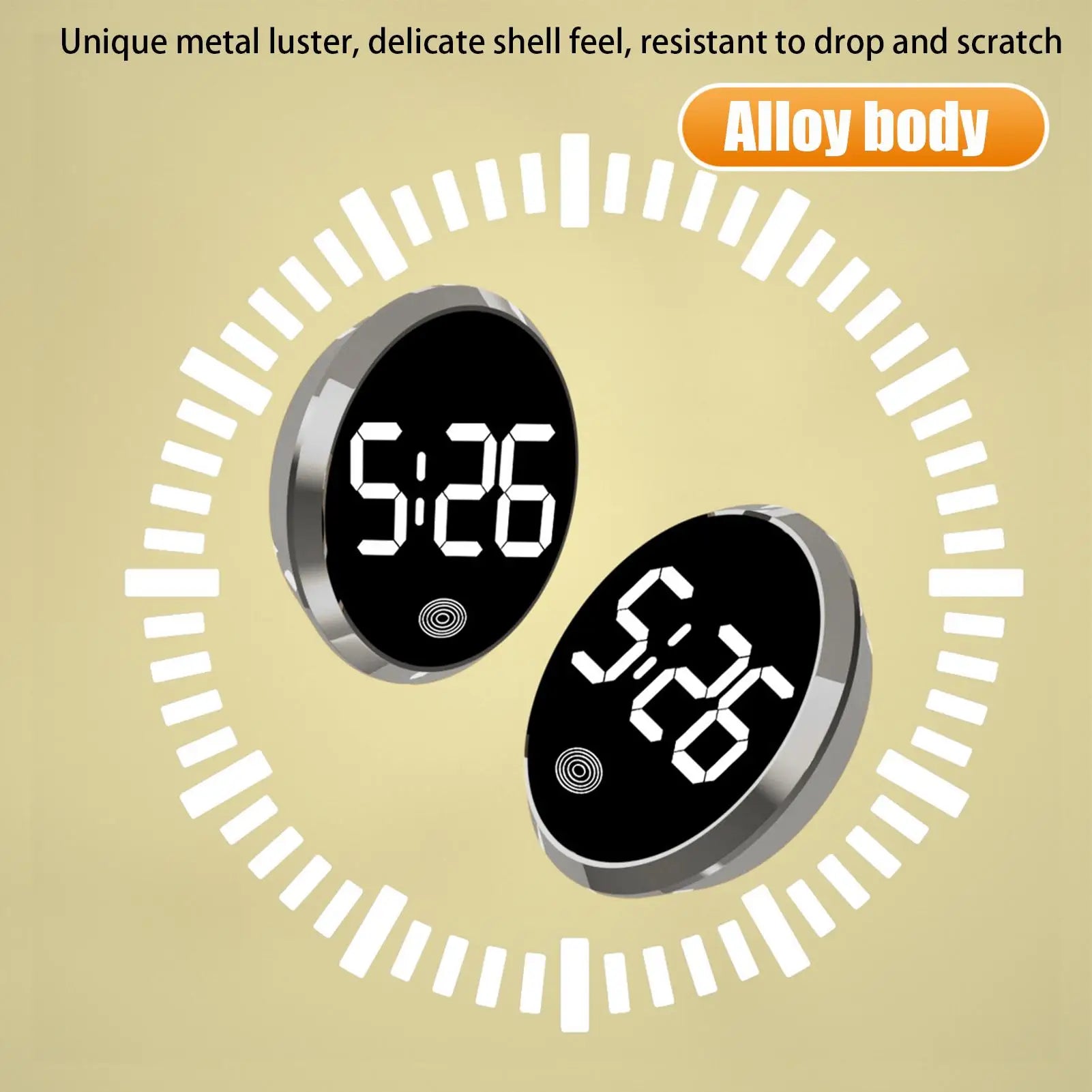 Car Clocks for Dash Touch-Control Digital Small Clock Light Watch with LED Display for Vehicle RV Home Travel Fridge Classroom