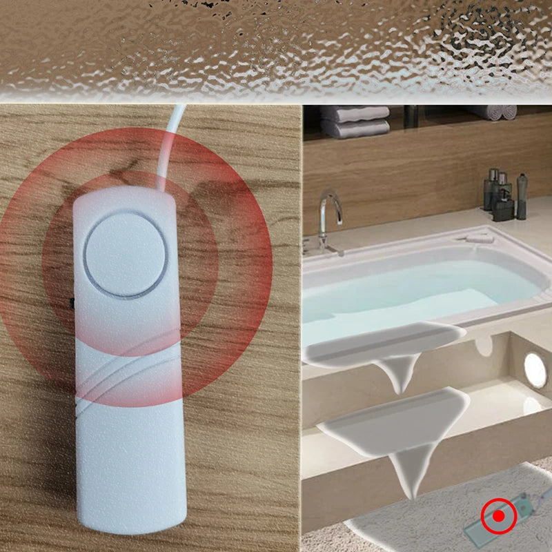 Independent Water Leakage Detector Smart Home Overflow Sensor Kitchen Security Sound Alarm Suitable For Bathroom