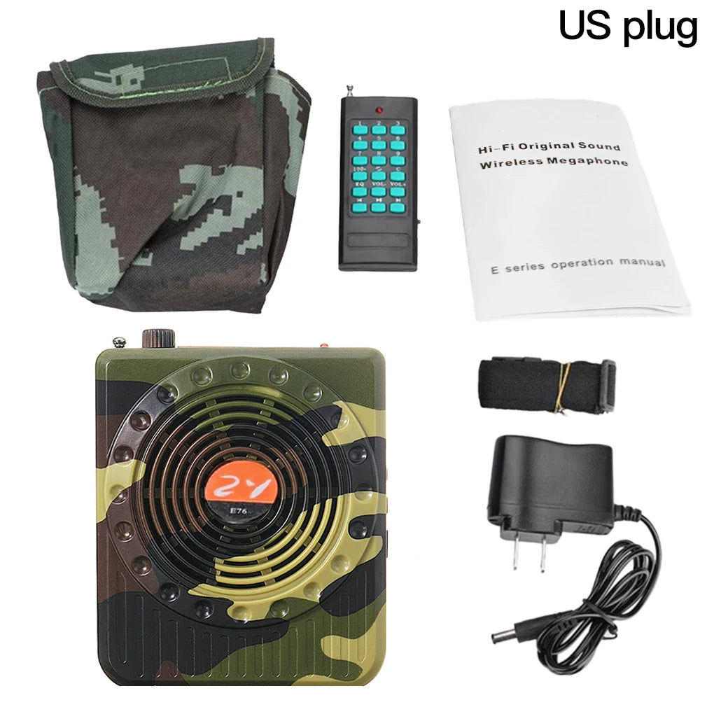 Rechargeable Remote Control Amplifier Professional Small Sound Amplifiers Bait Call Speaker Hunting Tool Sound Amplifier