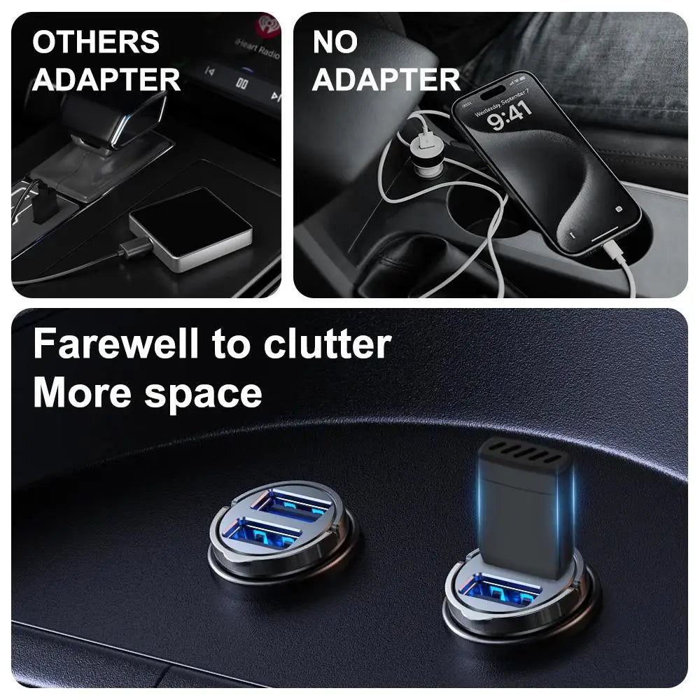 Wireless Adapter Smart Wireless CarPlay Android Auto USB Dongle WiFi Bluetooth Auto Connection OTA Upgrade for Original Cars