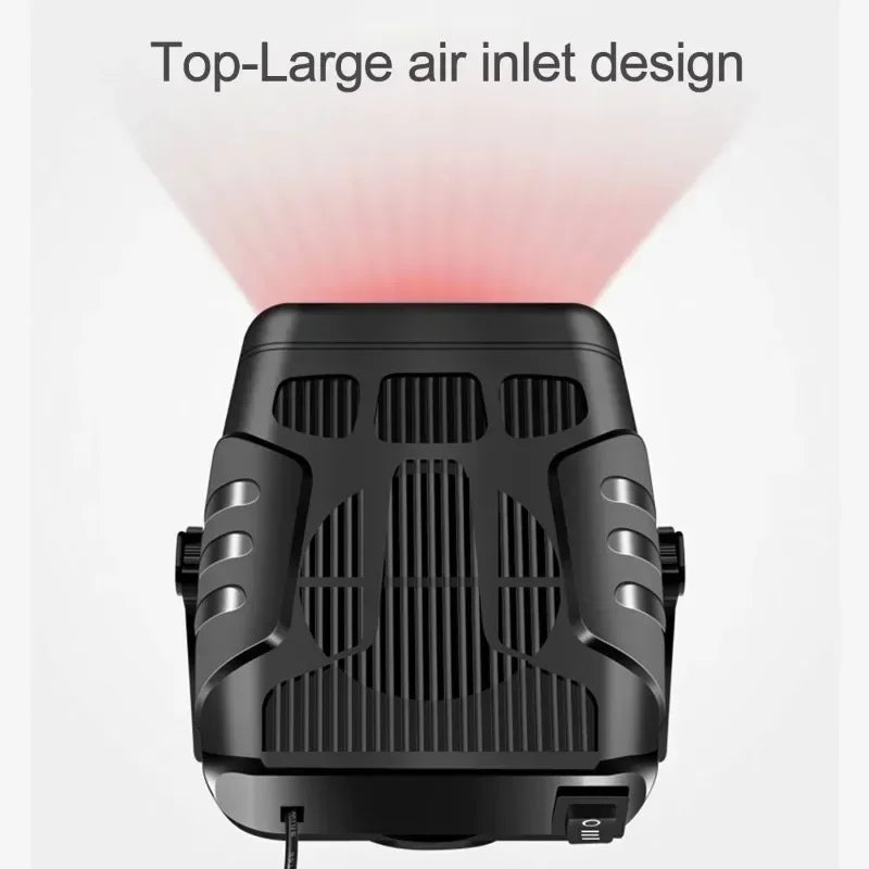 12/24V Car Heater 2 in 1 Car Cooling & Heater Fan Car Windshield Fast Heating Defrost Defogger Electric Heating Dryer Demister