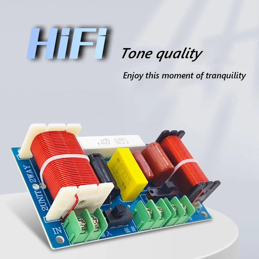 2-Way Speaker Audio Frequency Divider 2500-3000Hz 250W HiFi Crossover DIY Speaker Filter Module Home Theater Audio Modification