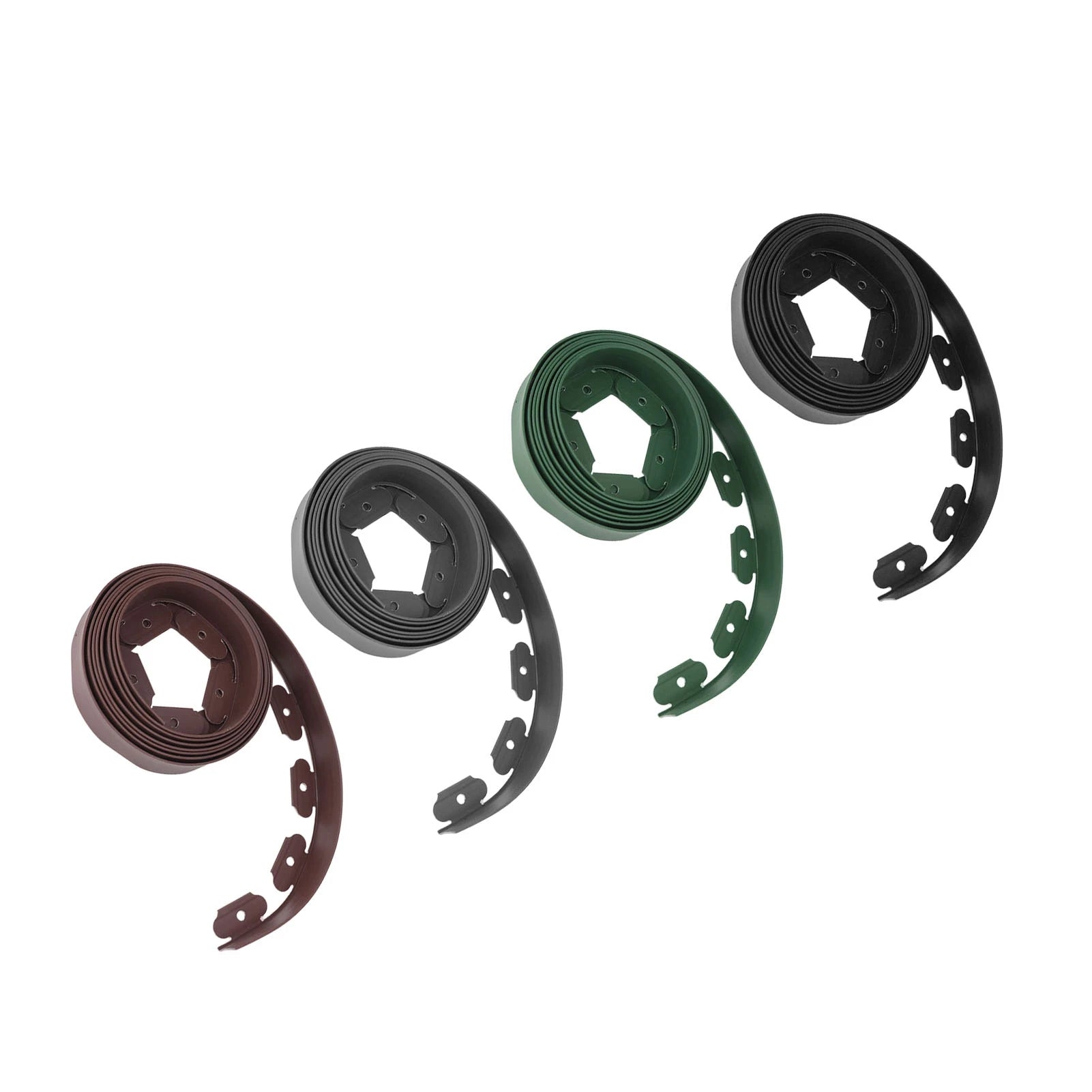 Landscape Edging Kit Lawn Edging Include 15 Spikes PE Garden Edging Border for Landscaping Flower Gardens Lawn