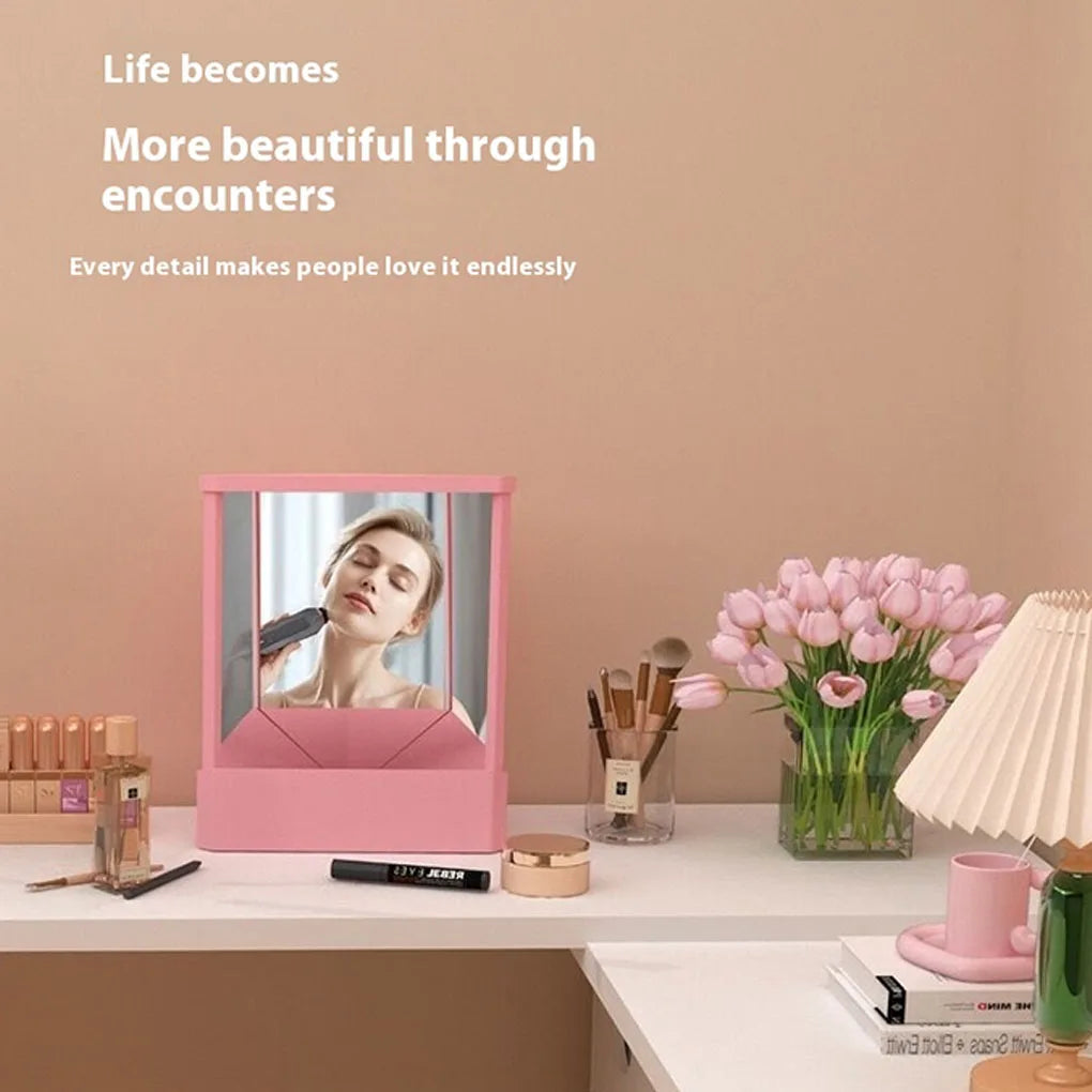 Professional TrueMirror Cosmetic Mirror - Non Reversing Clear Inverted Mirror for Bedroom Vanity Table Makeup