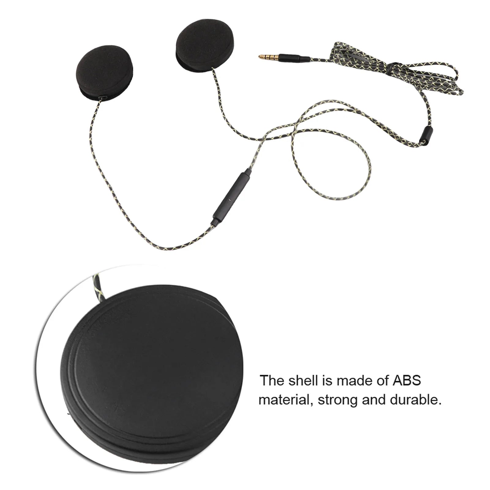 1Pcs Motorcycle Helmet Headset Headphone Speakers for Ios Android MP3 computer and other 3.5 interface audio equipment