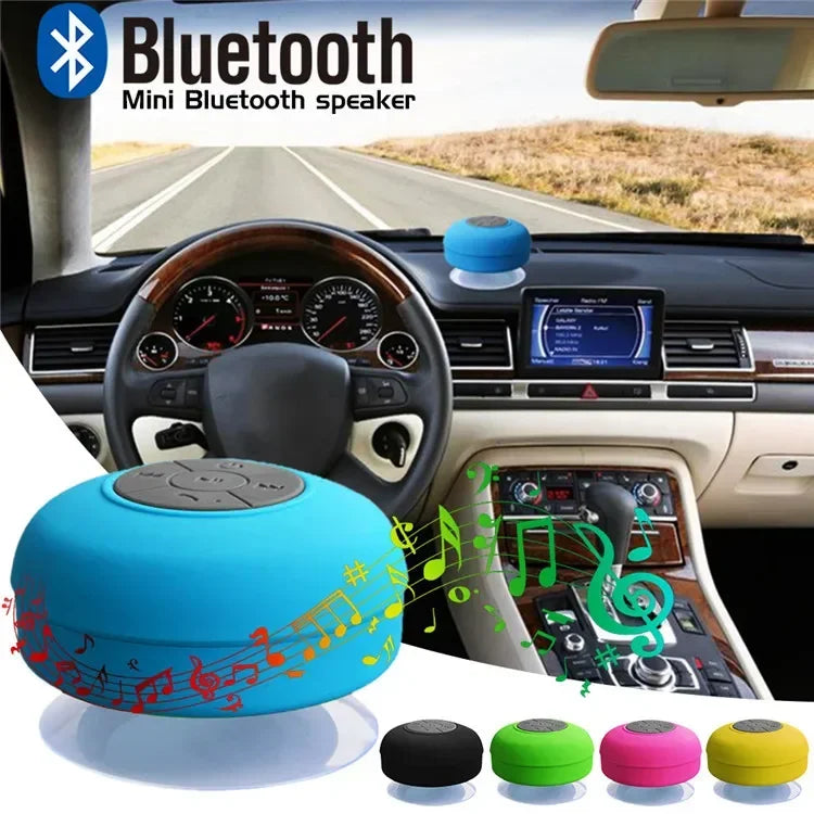 Portable Wireless Bluetooth Speaker Audio Waterproof Easy-Access Control Buttons Music Player for Office Car Home Shower Speaker