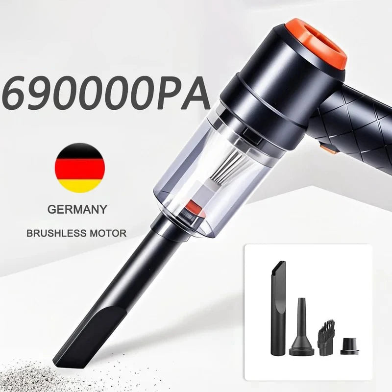 6 IN 1 Car Vacuum Cleaner Suction Blow Vaccum Vacum Wireless Home Handheld Charging Portable Mini Small Aspiradora Auto Machine