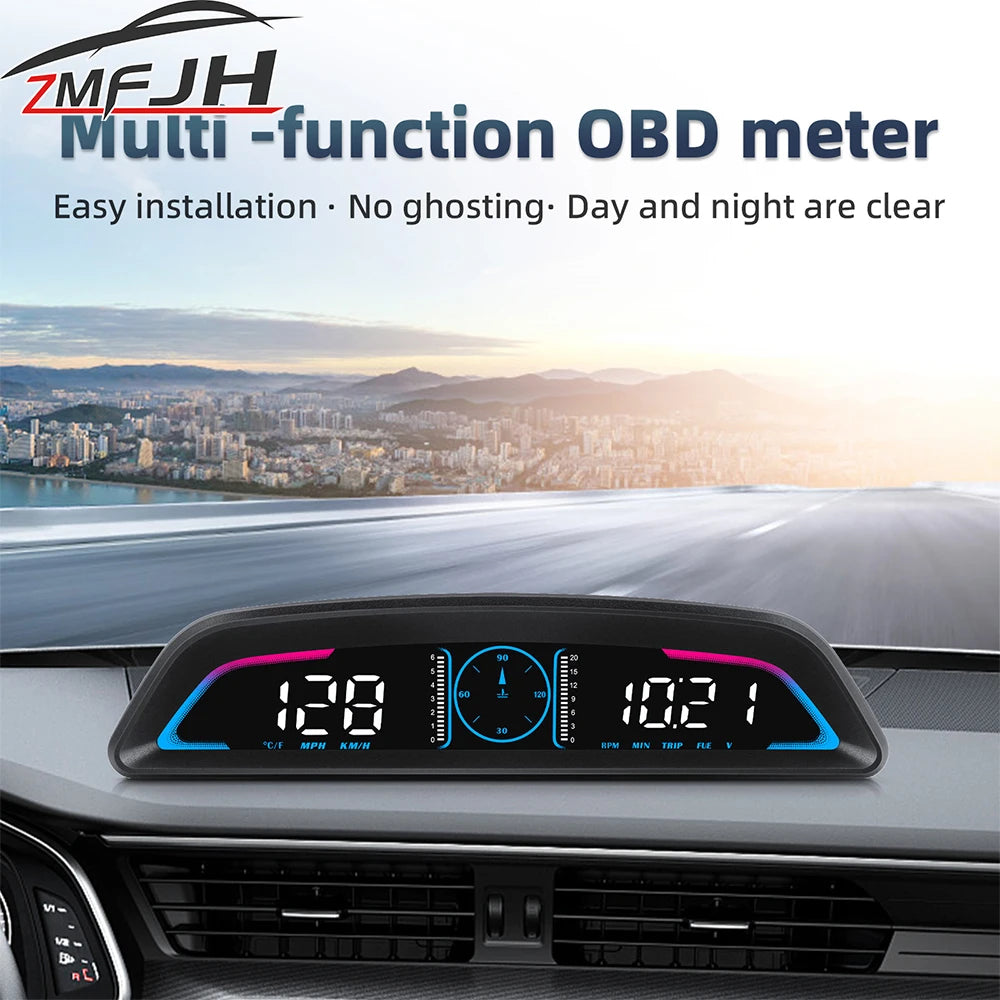Car OBD/GPS B3 G3 Head Up Display Digital Speedometer Multifunctional HUD Display With Alarm Function Car Auto Accessories
