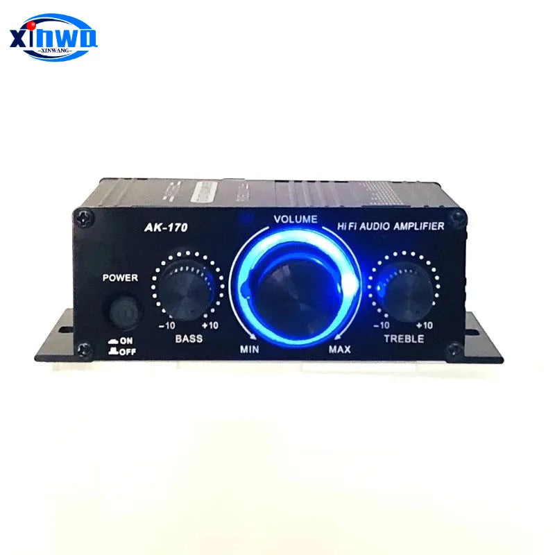 Ak170 Light Mini STEREO Power Amplifier With 4 Inch Speaker DIY Kit Vending Pinball Audio Arcade Game Machine Module Mp3 Player