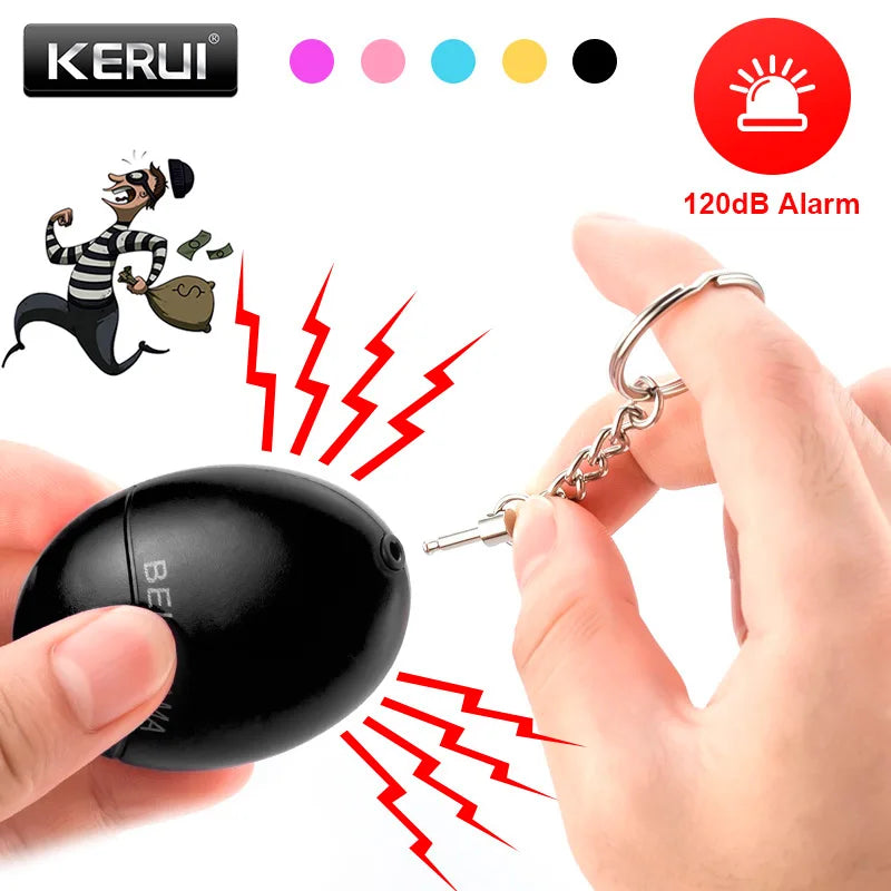 KERUI Personal Alarm for Women Defensa Personal Personal Alarm 120db Self Defense Personal Alarm Keychain for Kids Girls Elderly