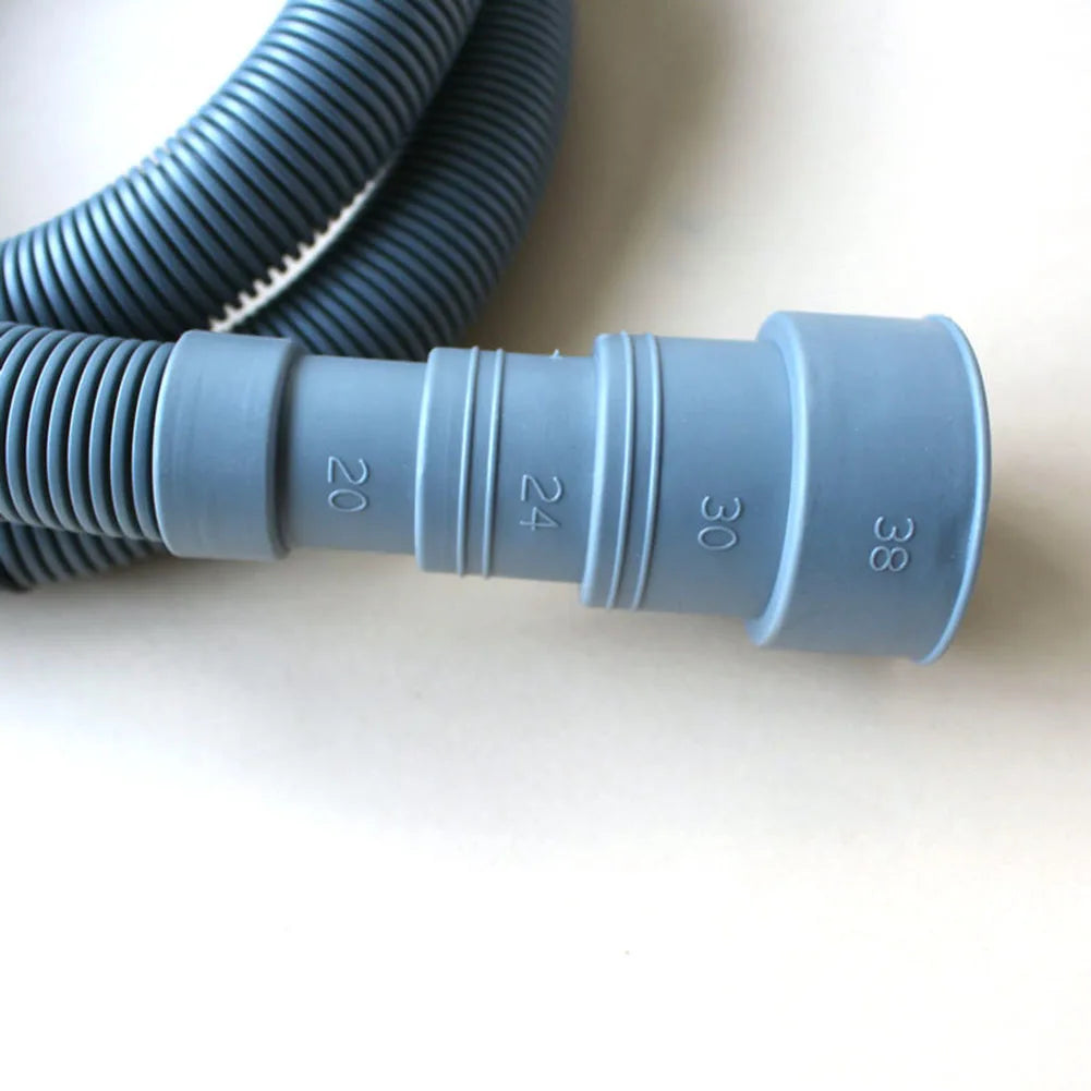 70/150/200cm Drain Pipe Washing Machine Dishwasher Drain Waste Hose Extension Pipe With Hose Clamps Set Wash Machine Accesories
