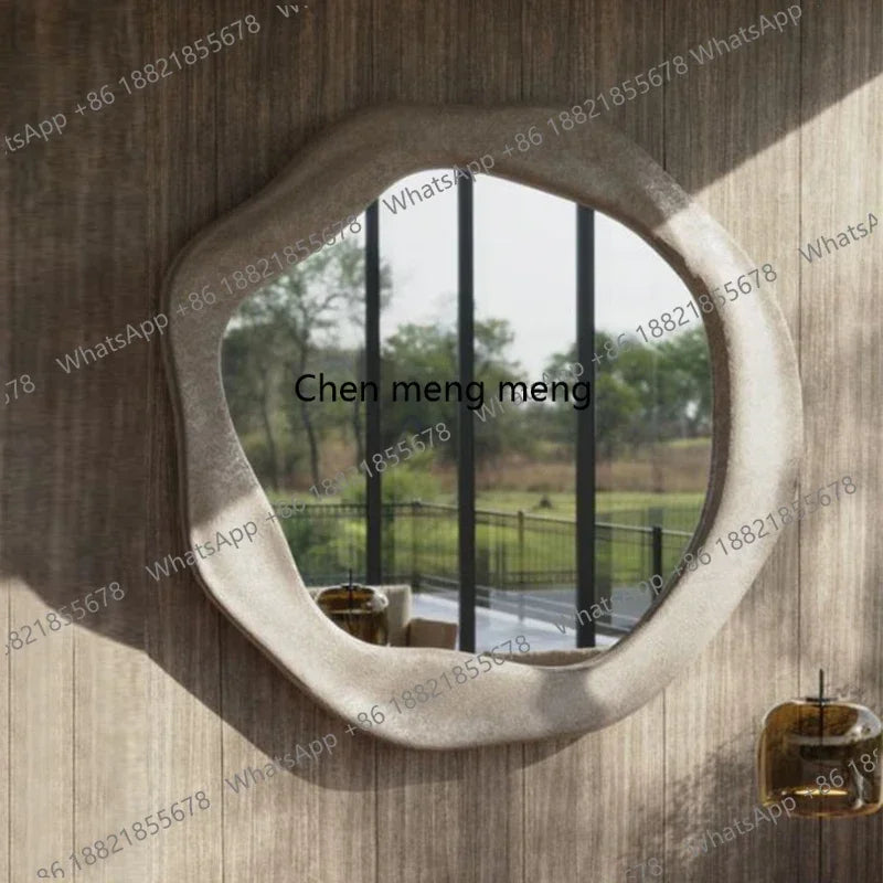 XIrregular bathroom mirror retro art deco, makeup, porch wall mirror