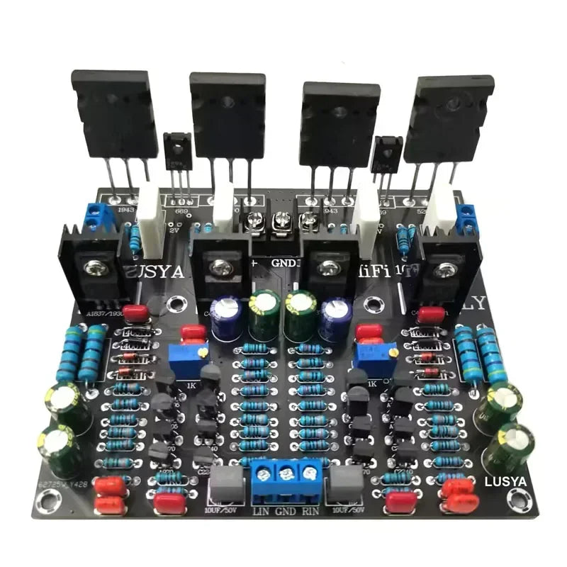 100W 200W 300W 400W 500W 2SC5200 + 2SA1943 1943 + 5200 Tube High Power Amplifiers HIFI Audio Amplifier Board