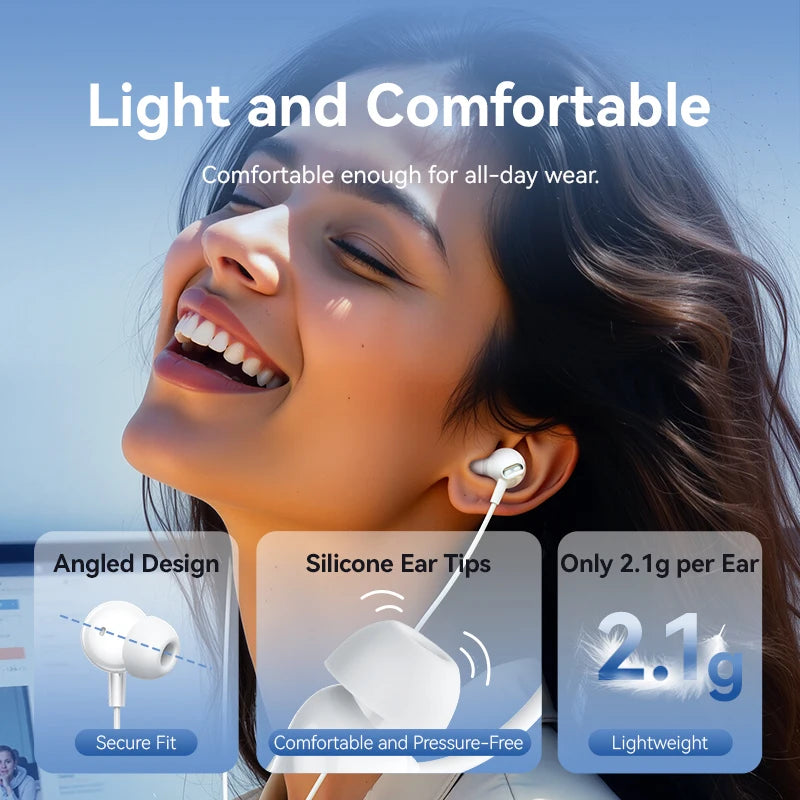 Vention USB Type C Headphones HiFi Bass Stereo Volume Control Mic 3.5mm Dolby Sound Wired Earbuds For Samsung S25 iPhone 17 16