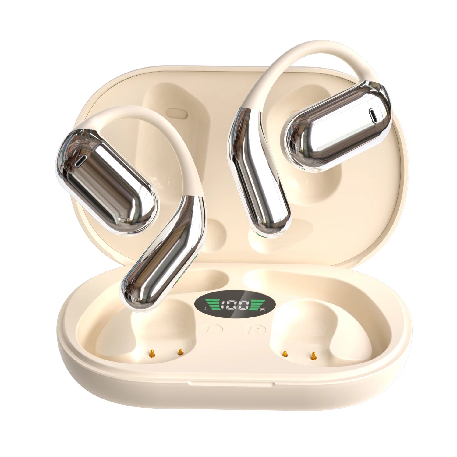Q16 Ai Translator Earbuds Real-Time 144 Languages & Accents, Ows 3-in-1 Open Ear Wireless Bluetooth Earbuds with Charging Case