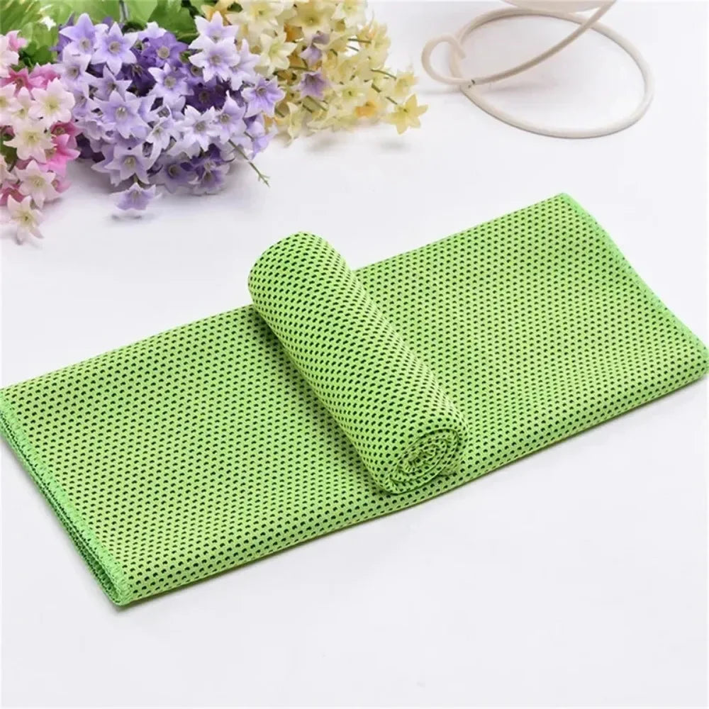 Cooling Towel for Sports - Quick-Dry Polyester Ice Towel for Outdoor & Labor Sweat-Wiping