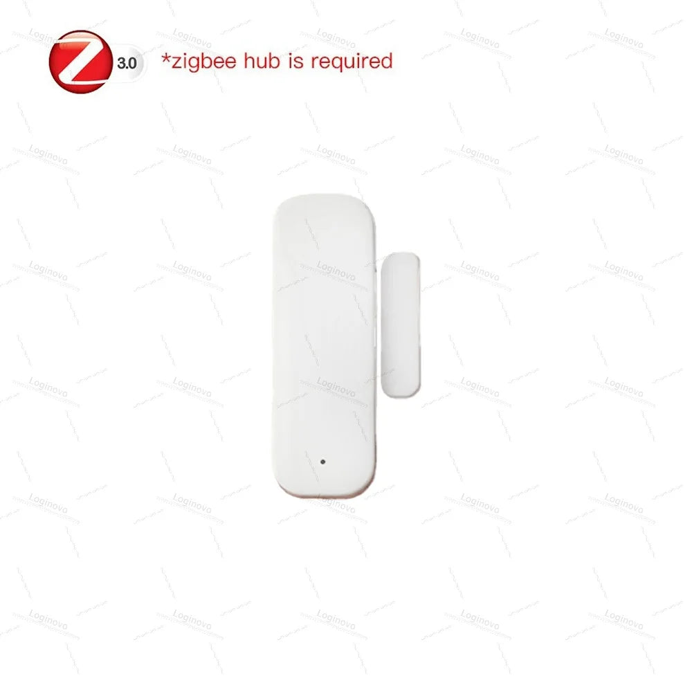 Zigbee Door Window Entry Sensor Security Burglar Magnetic Alarm Smart Life Contact Detector For Alexa Google Home Tuya Z2M