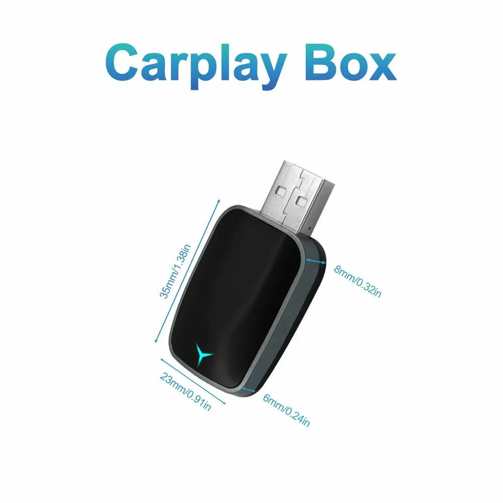 Wired To Wireless Carplay Android 2-in-1 Automatic Adapter Car Gadget Smart Box 5.8GHz Wifi  Plug and Play OTA Update Universal