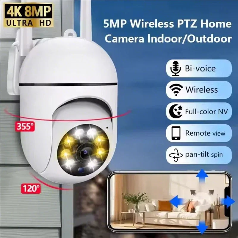 3MP WiFi Camera Home PTZ IP Camera Auto Tracking Security CCTV Camera Color Night Audio Wireless Surveillance Camera