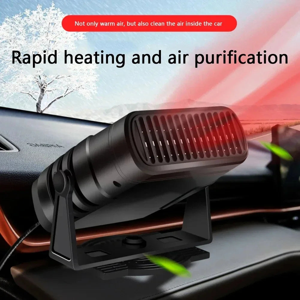 Car Heater 12V/24V Heater Portable Defogger Defroster Heating Fan 200W Dryer Windshield Defogging Household Heater 2026