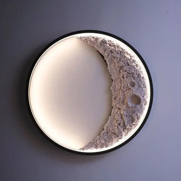 Modern Led Moon Wall Lamp Creative Corridor Mural Wall Accessories Lighting Living Room Bedroom Background Decorative Lamp