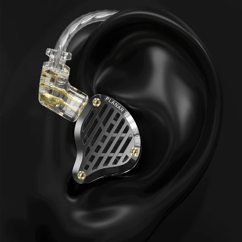 KZ PR3 13.2MM Planar Driver In Ear Wired Earphones HiFi Bass Earbuds