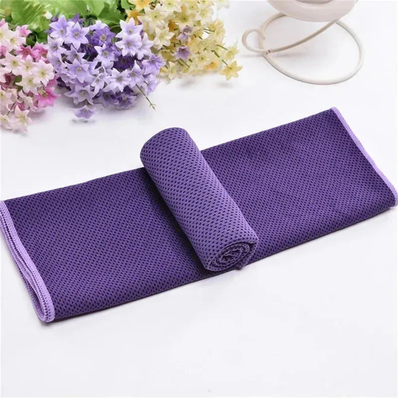 Cooling Towel for Sports - Quick-Dry Polyester Ice Towel for Outdoor & Labor Sweat-Wiping