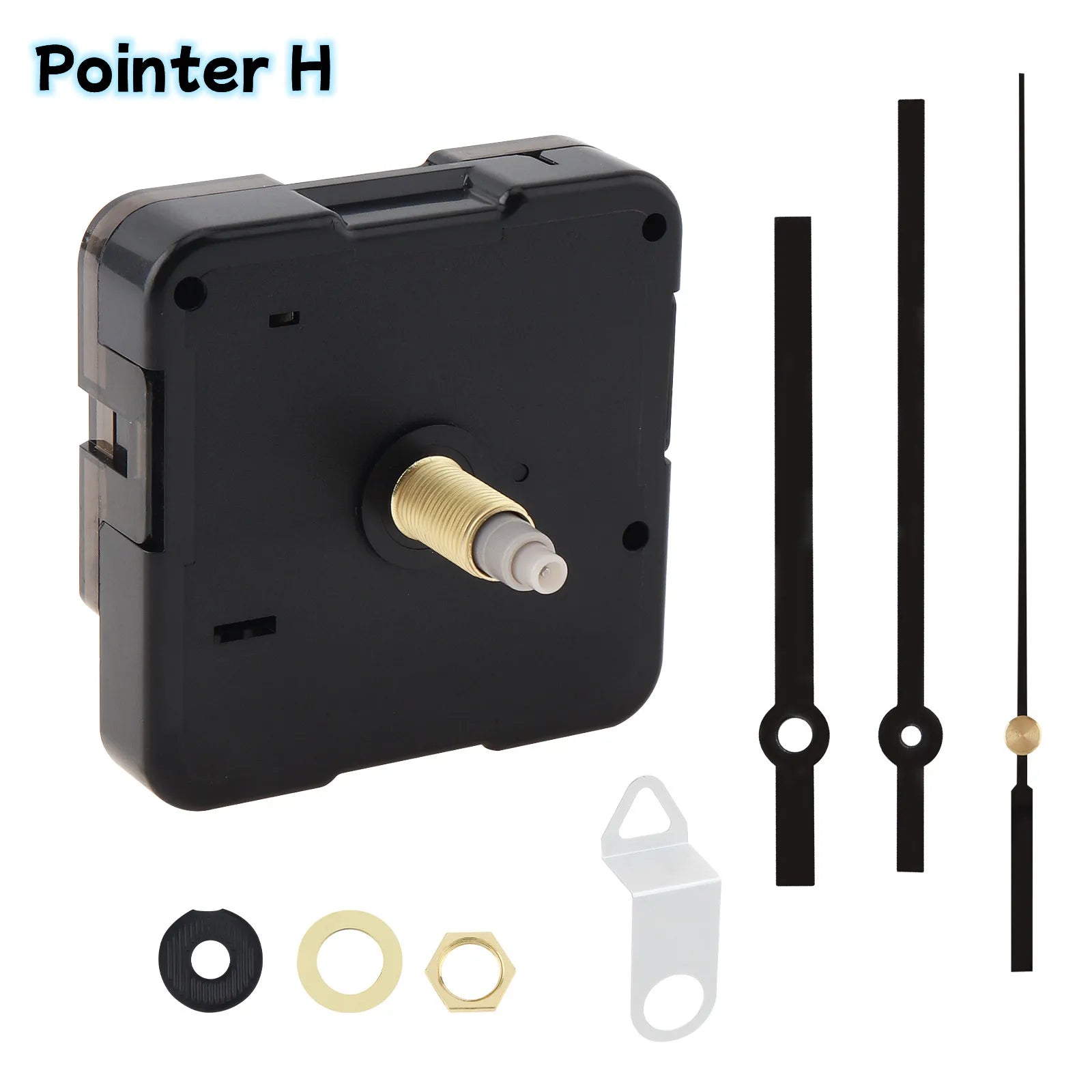 Wall Clock Movement Mechanism Clock Hands Long Shaft Silent Quartz Movement Clockwork Table DIY Watches Repair Tools