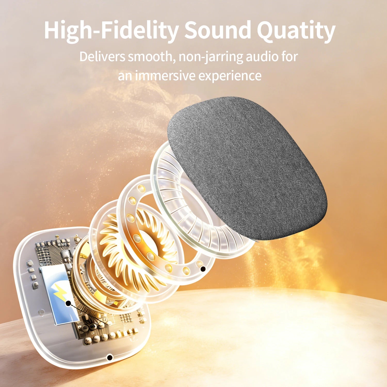 Bluetooth 6.0 Under-Pillow Speaker for Sleep Timer White Noise Sleep Aid Mini Portable Music Box Sleep Speaker