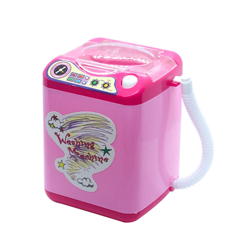 Washing Machine Toy Mini Electric Makeup Brush Cleaner Automatic Cleaning Washing Machine Play Home Toy Coffee Mixer