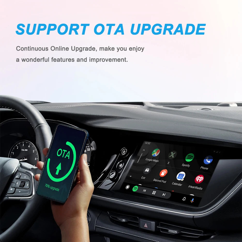Carplay Wireless Adapter Android Auto 2in 1 Smart Dongle 2025 5G WIFI For iphone Android Phone For Volvo Benz Mg Kia Chery VW