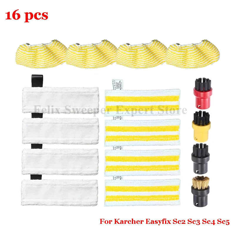Steam Mop Cloth For Karcher Easyfix Sc2 Sc3 Sc4 Sc5 Handheld Vacuum Cleaner Part Yellow  Mop Cloth Cover Rags Pads  Accessory