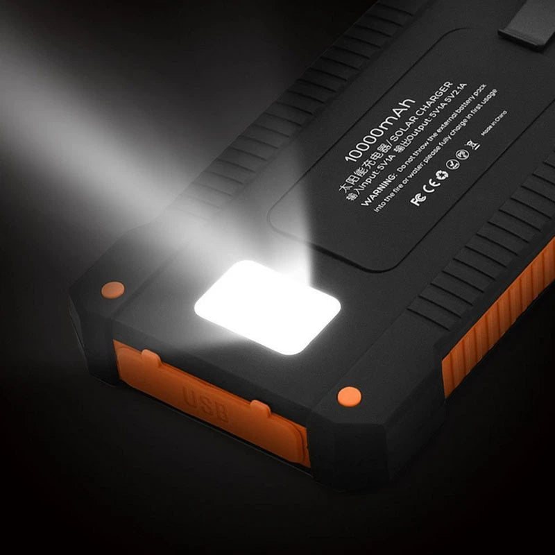 Dual USB Travel Power Bank 500000mAh Waterproof Outdoor Solar Portable Solar Phone Charger Solar For Xiaomi Camping Powerbanks