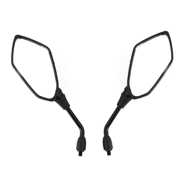 1 Pair Motorcycle Mirror Scooter E-Bike Rearview Mirrors Electrombile Back Side Convex Mirror 8mm 10mm imitation Carbon Fiber