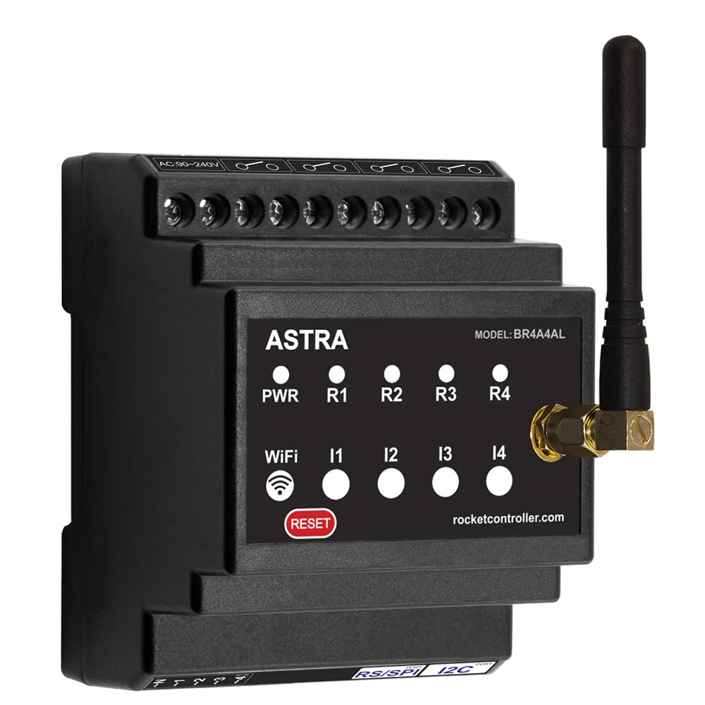 Basic Smart Home controller. WiFi, Bluetooth. Input/Output. TASMOTA firmware. MQTT protocol. Compatible Home Assistant. ESP32