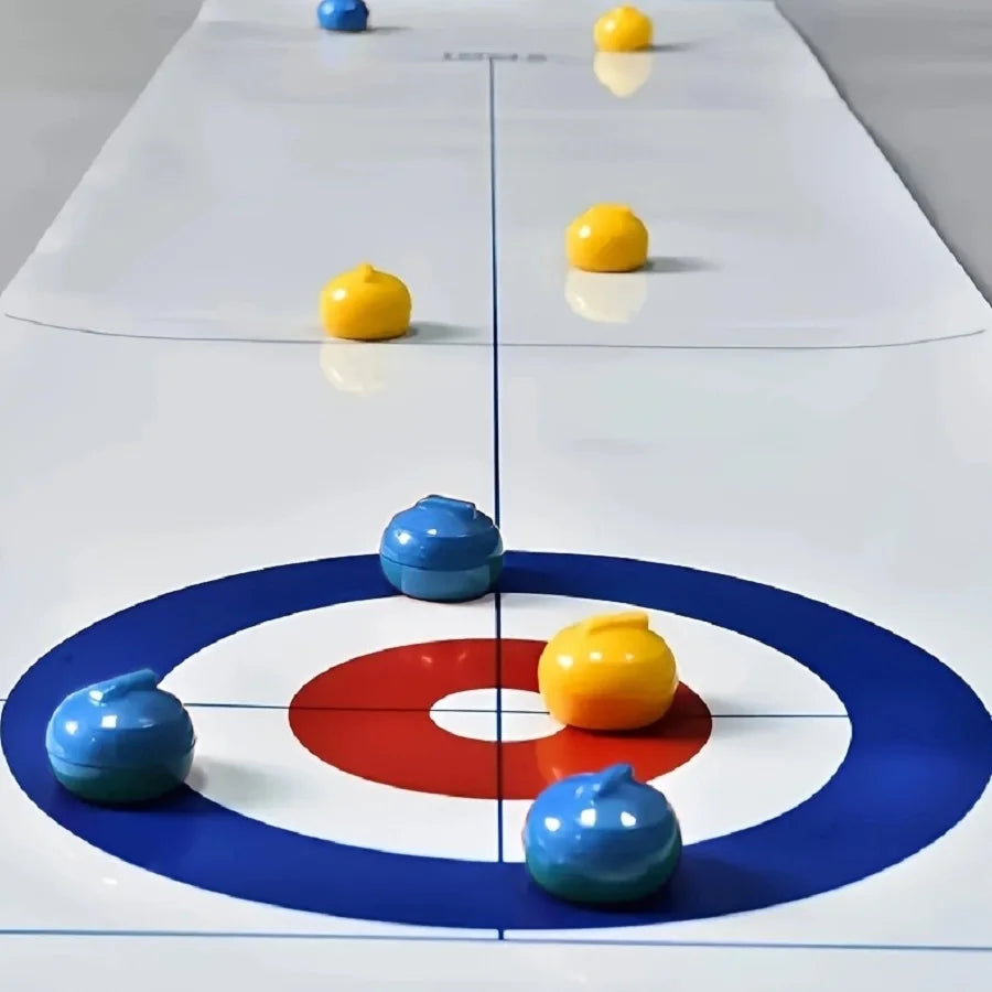 Table curling game is suitable for teenagers or adults, with 8/16 roller skates to choose from for party entertainment games
