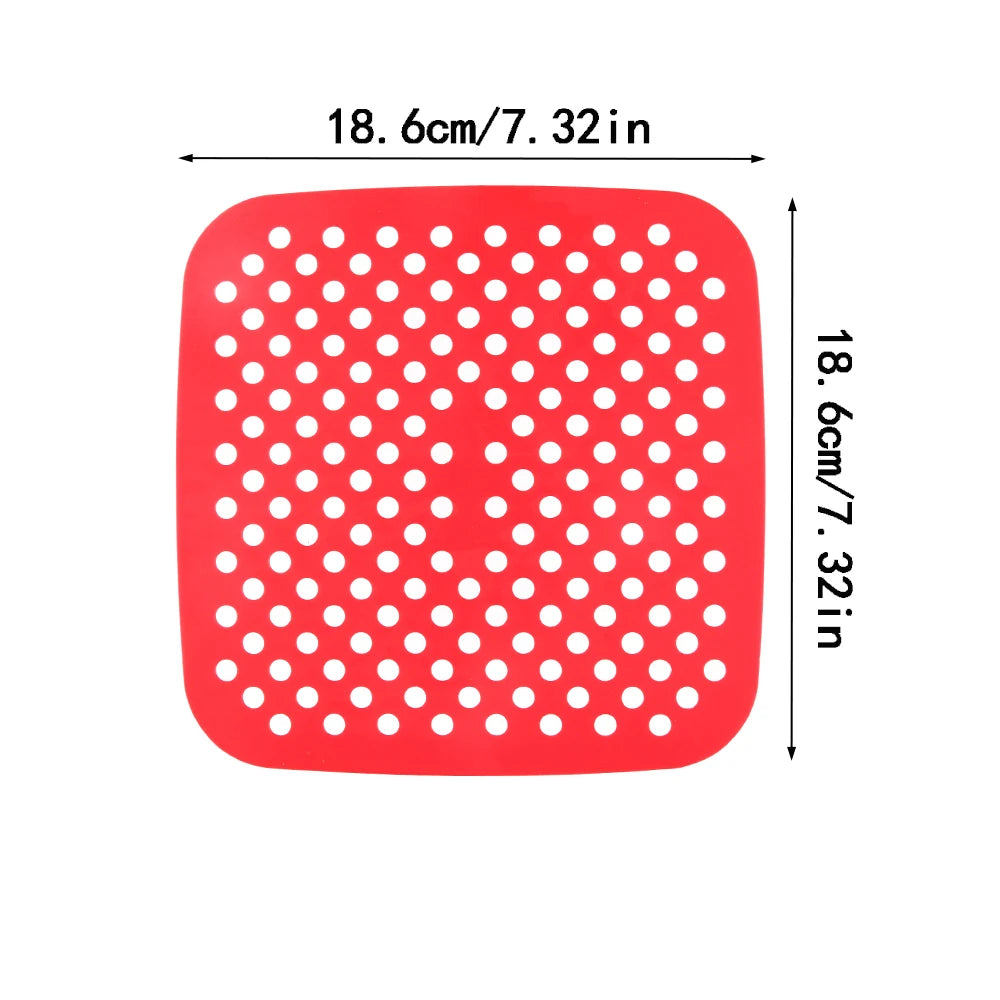 Air Fryer Silicone Mat Kitchen Accessories Non-stick Baking Mat Pastry Tools Accessories Bakeware Oil Mats Cake Grilled Saucer